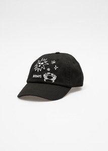 AFENDS SUNBAKE PANELLED CAP - BLACK