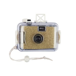 Accessories: UNDERWATER CAMERA GLITTER GOLD