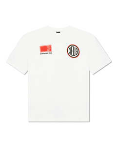 Deus Ex Machina: HOLESHOT TEAM TEE - VINTAGE WHITE