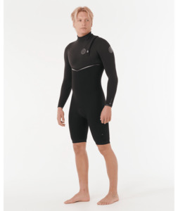 RIP CURL E-BOMB ZIP FREE LONG SLEEVE SPRING 2MM - BLACK