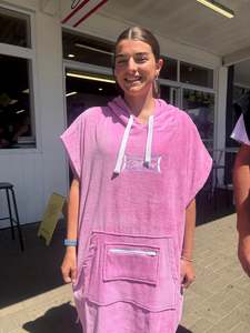 O&E MSS HOODED TOWEL - PINK