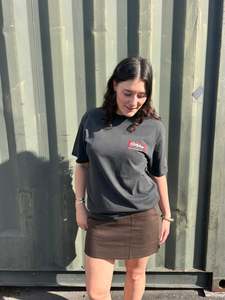 MOUNT SURF SHOP HEAVY TEE - WASHED BLACK