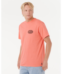 RAW ENERGY DE OVAL TEE - ROSE SKY