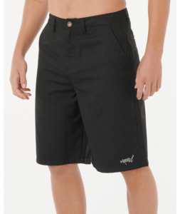 Shorts: RIP CURL ARCHIVE PINSTRIPE WALKSHORT - BLACK