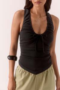 Tops: SOVERE REVE TOP - BLACK