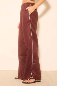 W Pants: MON RENN ALERIA PANT - PLUM CONTRAST