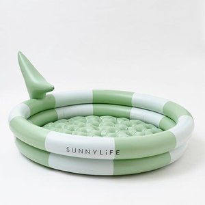 Accessories: SUNNYLIFE INFLATABLE BACKYARD POOL - SHARK TRIBE