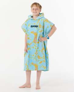 RIP CURL BOYS MIXED HOODED TOWEL - BRIGHT BLUE
