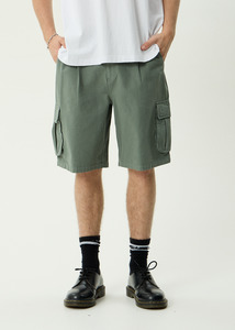 AFENDS SUMMIT - PLEATED CARGO SHORT 22" - WASHED SYCAMORE