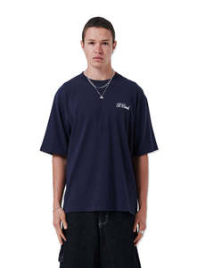 Mens: BARNEY COOLS SCRIBE T-SHIRT - NAVY