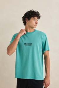 Mens: RHYTHM CACTUS VINTAGE SS T-SHIRT - WASABI