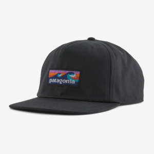 Mens: PATAGONIA BOARDSHORT LABEL FUNFARER CAP - INK BLACK