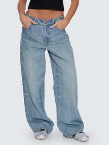 THRILLS BILLIE LOW RISE BAGGY JEAN - DIRTY CRINKLE BLUE