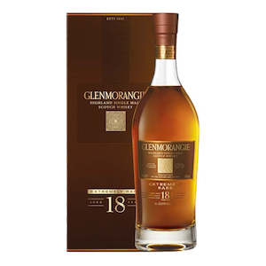 Whiskey: Glenmorangie 18 YO Single Malt Scotch Whisky 700ml