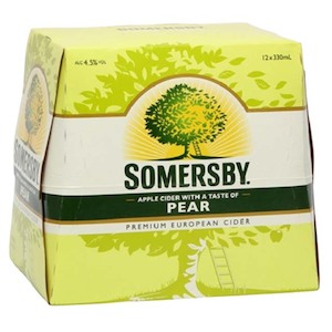 Cider 1: Somersby Pear Cider 12 x 330ml Bottles