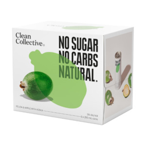 Premixes: Clean Collective Feijoa & Apple with Vodka RTD 6 x 250ml Cans