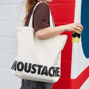 Merchandise: Moustache Oversized Tote Bag
