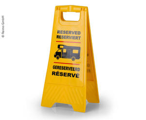 Yellow Reserved Sign for Motorhome - Moutere Caravans