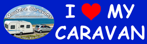 Products: I ❤️ my caravan Moutere Caravans bumper sticker - Moutere Caravans