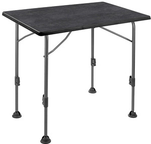 Products: Brunner camping table Linear Black 100, adjustable legs - Moutere Caravans