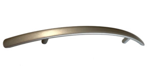 Products: Bailey cupboard and drawer handle, curved, satin, 230 mm long - Moutere Caravans