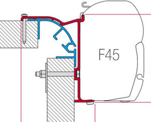 Fiamma F45 Kit Bailey Mk 2 Mounting Brackets - Moutere Caravans