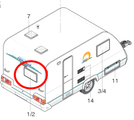 Dometic Rear Window for Knaus Eifelland Caravan 800 x 550mm Cut Out - Moutere Caravans