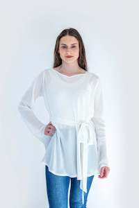 The 50 Rack: Dressed Bias Top - Milk