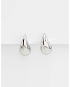 Stella + Gemma - Silver tear drop earrings