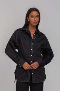 The 50 Rack: Blak Find My Luck Shirt - Black/White