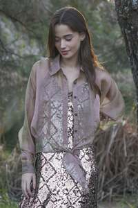 Everyday Essentials: Coop Tied & Tested Blouse organza - Pink