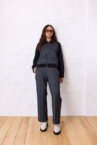 Wardrobe Capsule: Navy & Co Batten Pant - GreyMarl
