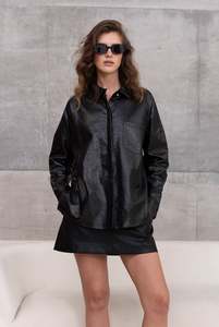 Blak Viper Shirt/Shacket - Black