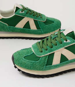 Flats: ASVLT Gate Sneaker - Green