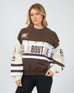 All About Eve Div One Panel Crew - Brown