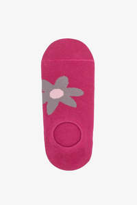 Antler Dahlia No Show Sock - Pink