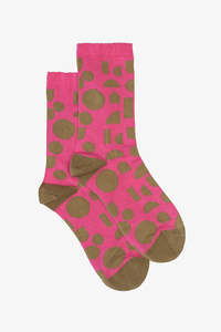 Non Sale: Antler Terrazzo Sock - Pink