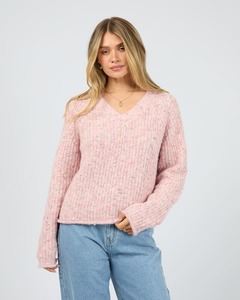 All About Eve Devon V Neck Jumper - Pink