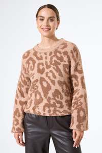 Winter Capsule: Garcia Printed Sweater - Teddy Bear
