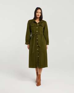 Et Alia Lydia Dress - Khaki