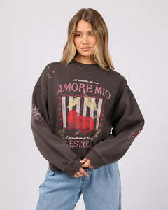 All About Eve Aurora Boxed Crew - Washed Black