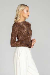 Blak Gigi Top - Brown Leopard