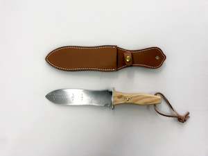 Garden Accessories: Digging Knife with Leather Sheath