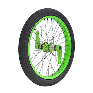 TRIAD DYNASTY FRONT WHEEL SET ANODIZED GREEN
