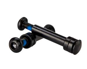 New: CRAZY CART SHIFT 2.0 REAR AXLE BOLT W/SPACERS - BLACK (SET OF 2) - FOR 30MM PU WHEEL & INNER SPACER SIZE 4MM