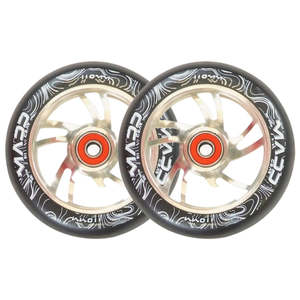 MADD GEAR 110MM FORCE ALLOY CORE WHEEL SILVER PAIR