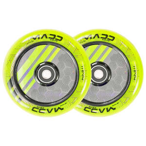MADD GEAR 110MM ZEN HOLLOW CORE WHEEL GREEN PAIR