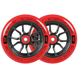 MADD GEAR 120MM SYNDICATE AR WHEELS RED / BLACK PAIR