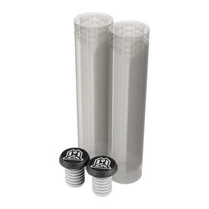 Grips: MADD GEAR 180MM TRIFECTA GRIPS TRANSPARENT