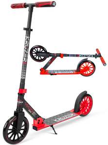 Scooters: MADD GEAR KRUZER 200 SCOOTER RED BLACK